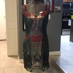 Multicolor fitted dress